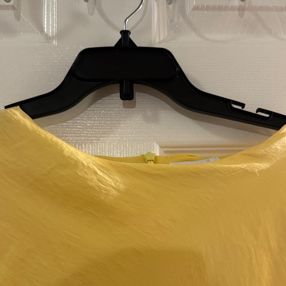 ASOS Light Yellow Long Sleeve Dress - Picture 3 of 4